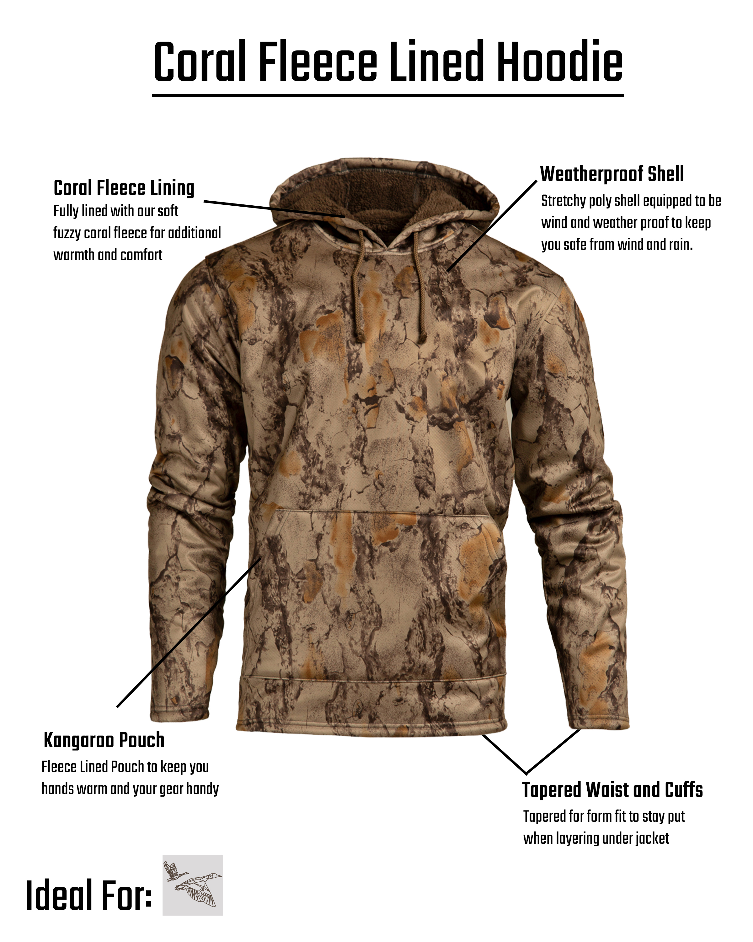 Natural gear shop cutdown waterfowl jacket